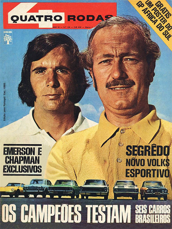 Quando Emerson Fittipaldi e Colin Chapman testaram 6 carros brasileiros