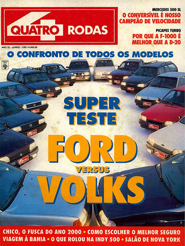 Super teste Ford versus Volks
